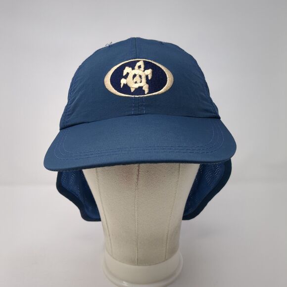 Unbranded Trapper Hat Blue One Size Adjustable Drawstring Ear Flaps 6 Panel - Picture 3 of 8